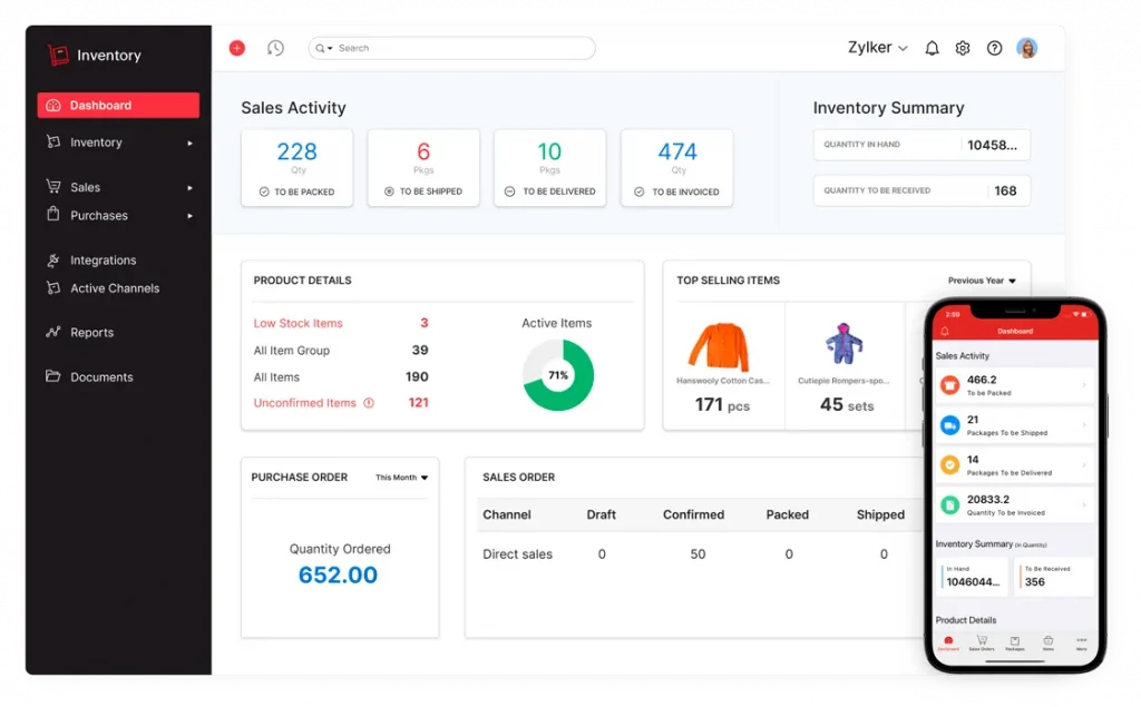 Zoho Inventory Management