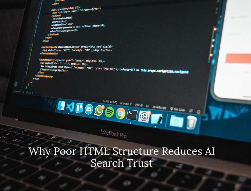 Why Poor HTML Structure Reduces AI Search Trust
