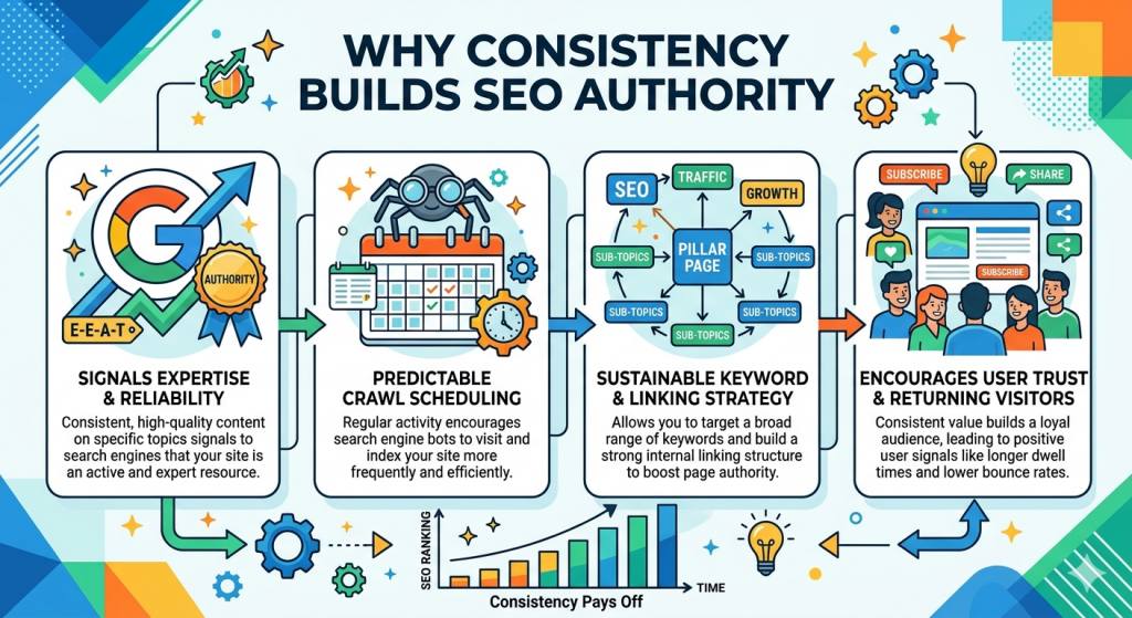 Why Consistency Builds SEO Authority