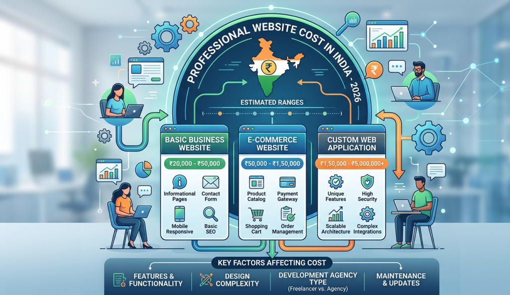 How Much Does a Professional Website Cost in India in 2026?